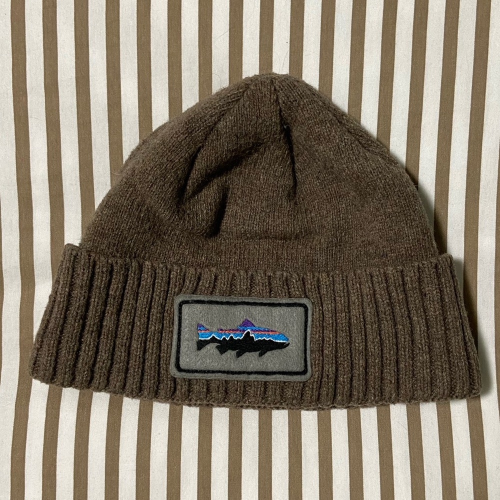 Patagonia fish beanie, boys hat